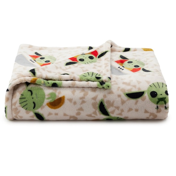 The Big One Bedding Nwt Disney The Big One Grogu Toss Plush Throw